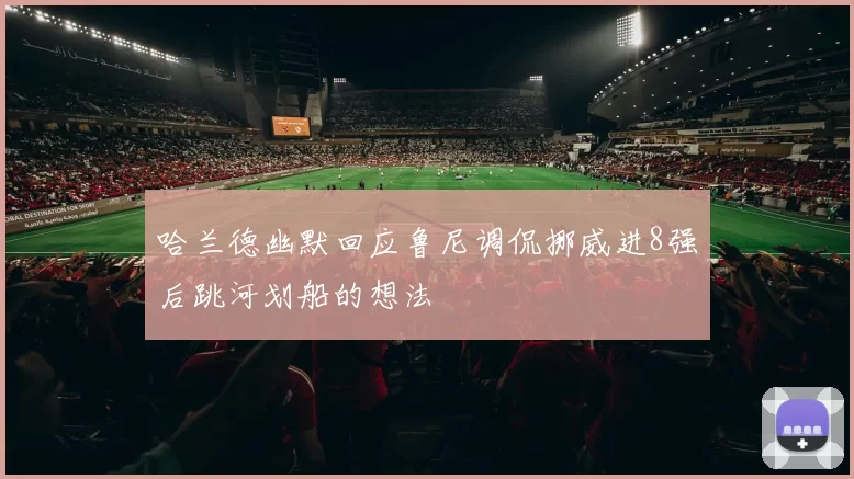 哈兰德幽默回应鲁尼调侃挪威进8强后跳河划船的想法